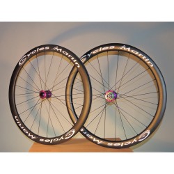 Roues Carbone 45mm Pneus/Disques  Hope RS4
